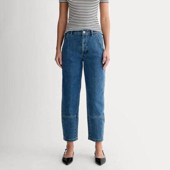 NWT Everlane The Utility Barrel Pant Jeans In New Blue 30R - Picture 1 of 8